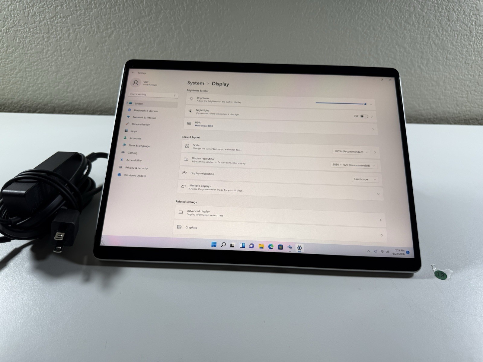 Microsoft Surface Pro 8 (1982) i5-1145G7 – 16GB RAM – 256GB 120Hz – Win 11 Pro