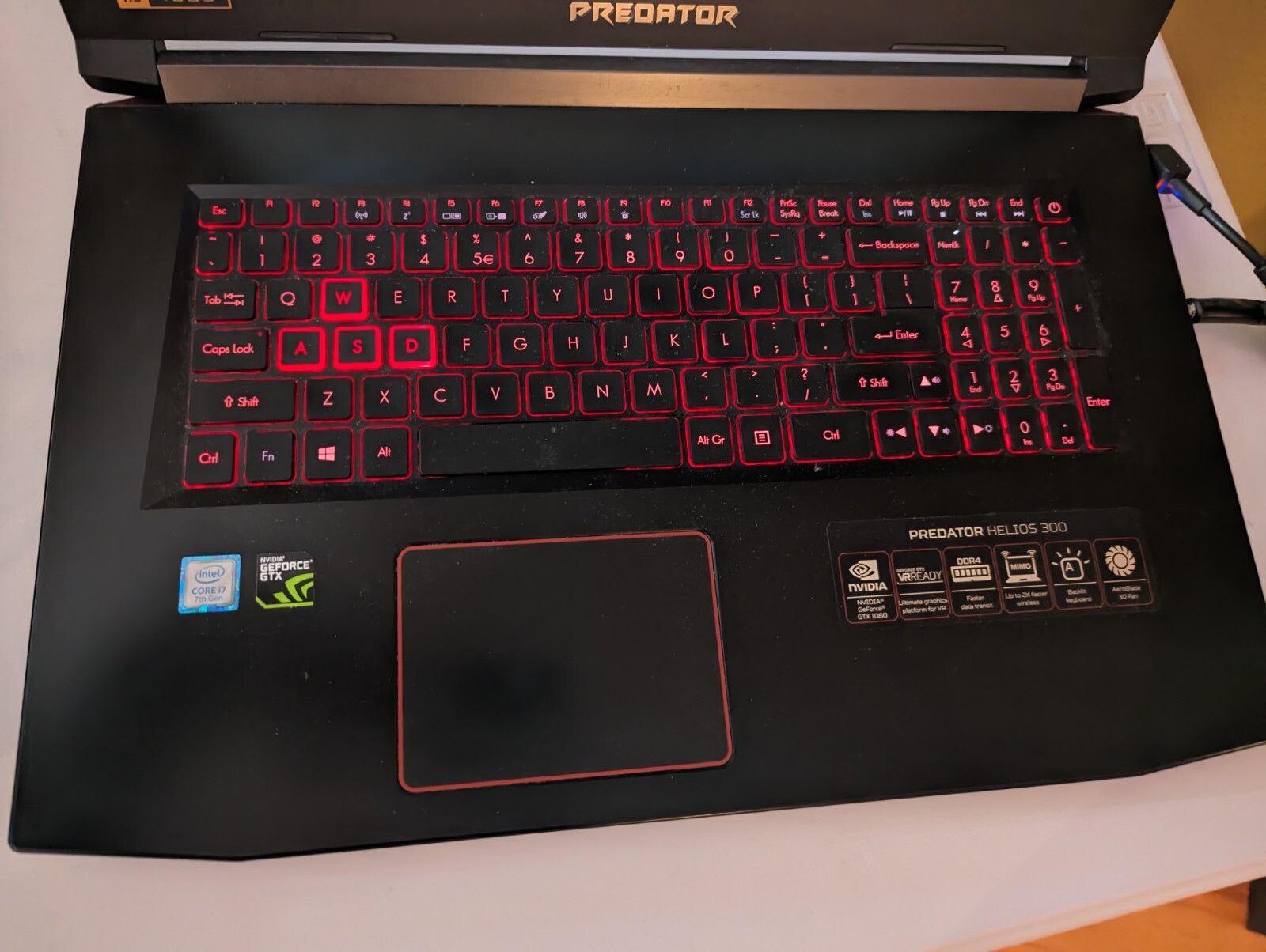 Predator Helios 300 16gig ram 1.25TB 17.3 in screen
