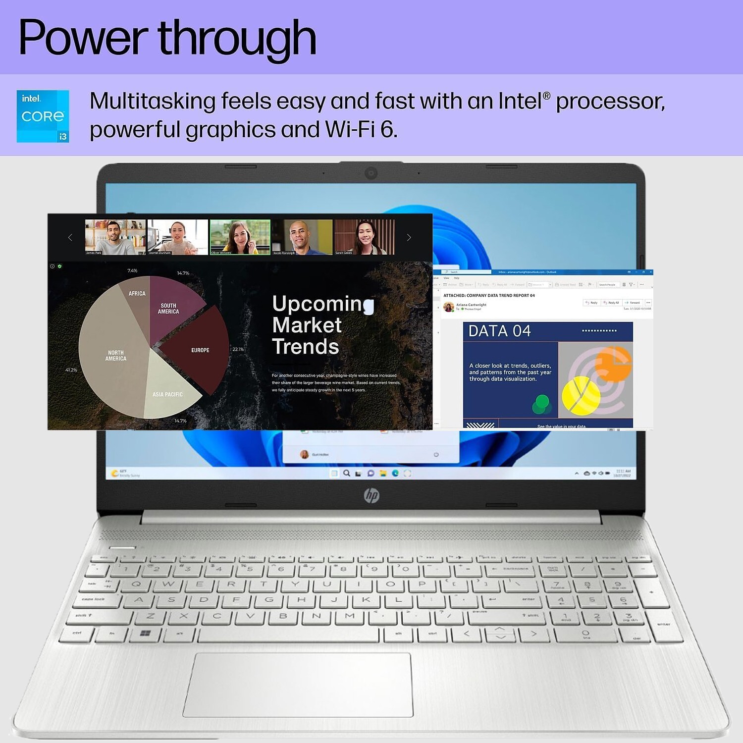 HP Slim Laptop 15.6″ Touchscreen Intel i3-1215U Upto 32GB RAM & 2TB SSD WIN11