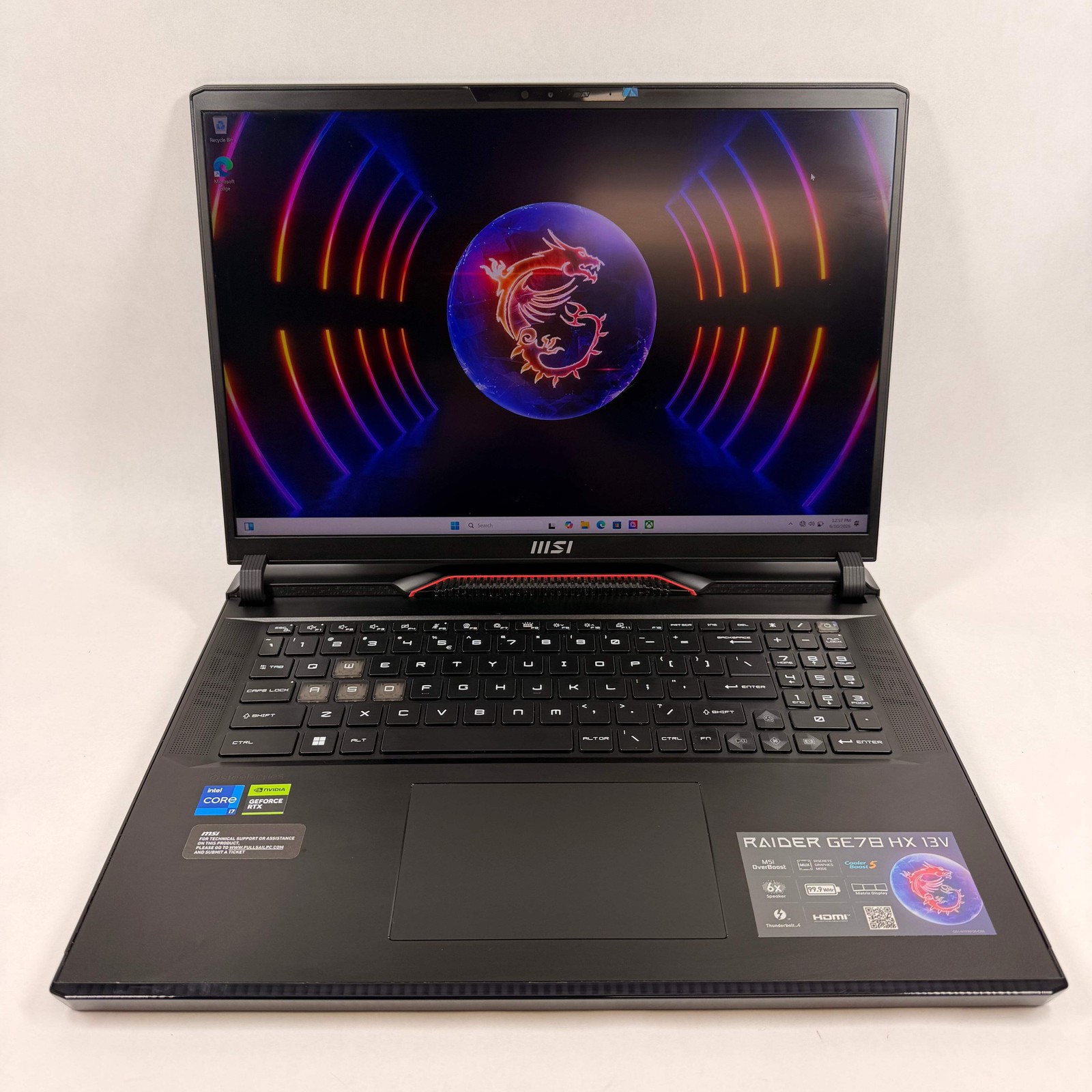 MSI Raider GE78HX 13VG 17″ i7-13700HX 5.60GHz 16GB RAM 1TB SSD GeForce RTX 4070