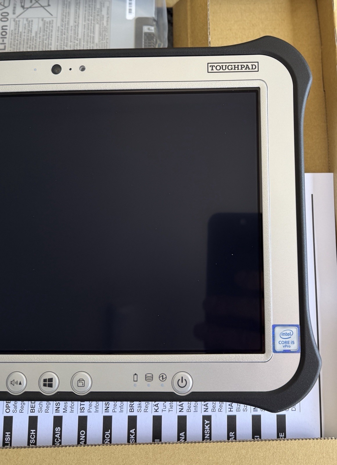 PANASONIC TOUGHPAD FZ-G1 MK5 7th 8GB Diagnostic Tablet Win 11 Barcode Reader 256