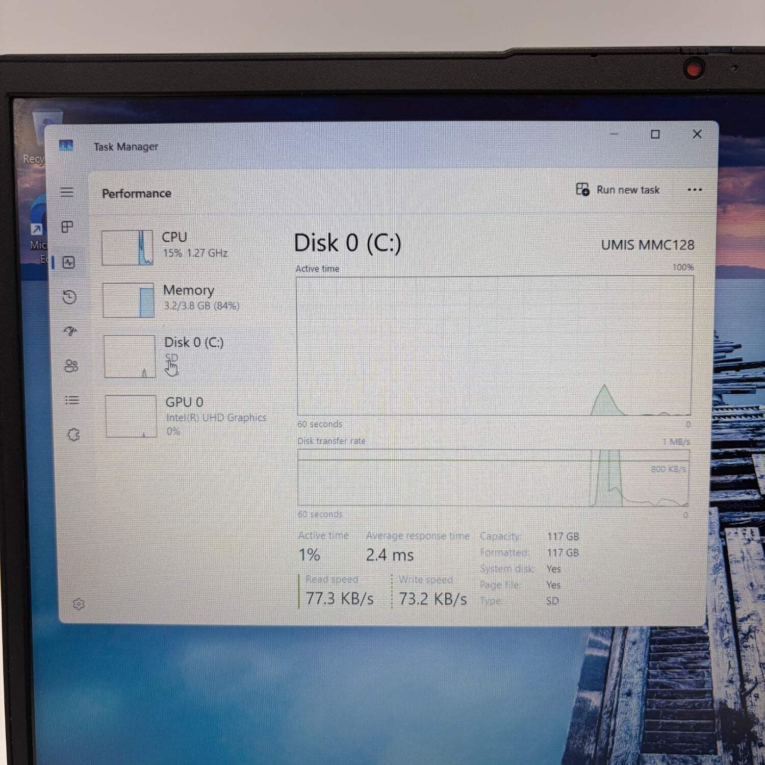 Lenovo IdeaPad 1 JVHFC1 15.6″ Pentium Silver N6000 1.1GHz 4GB RAM 128GB SSD