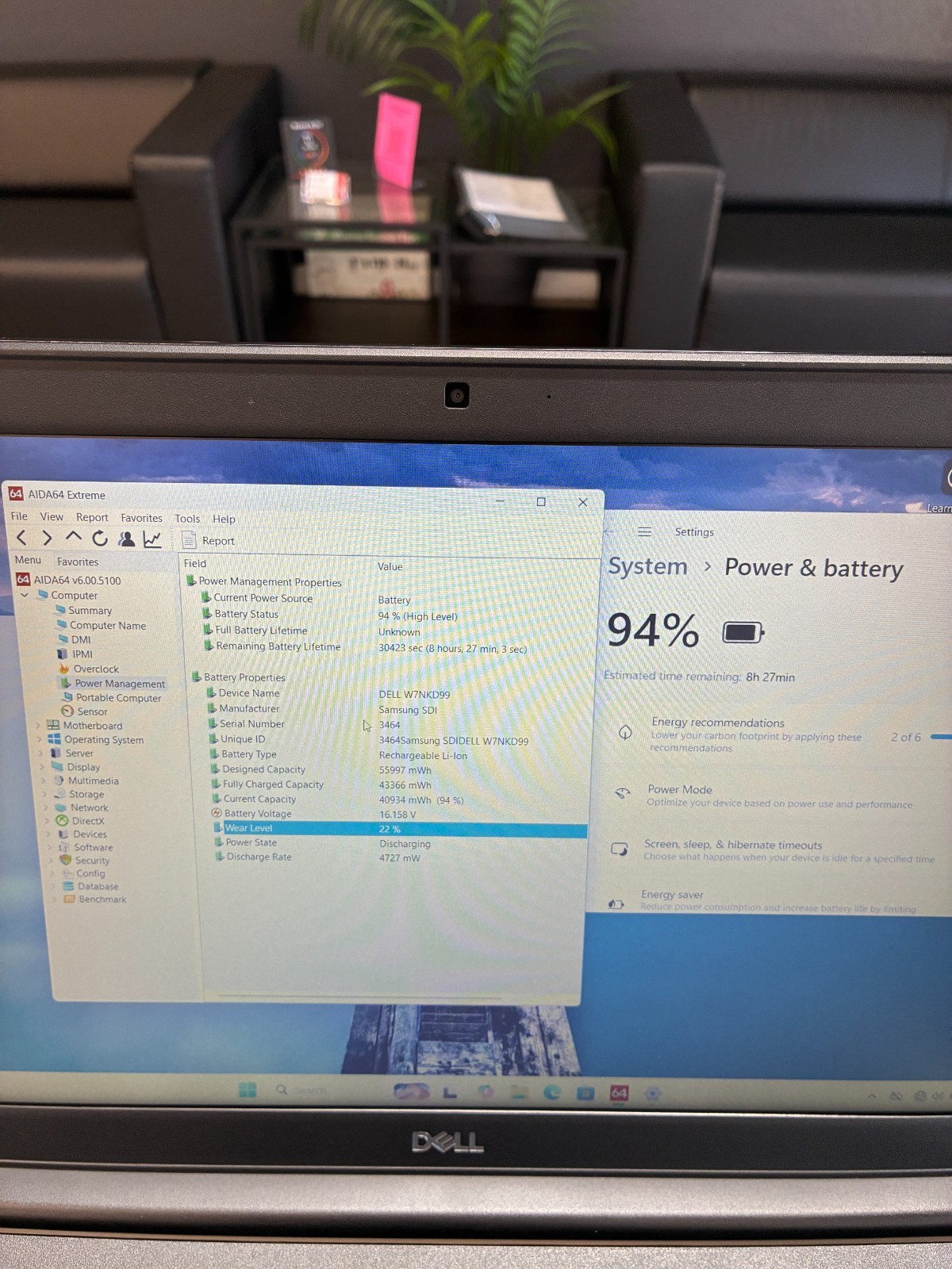 Dell Latitude 3500: 15.6″ / i5-8265U / RAM 16Gb / SSD 256Gb / Win 11 Pro
