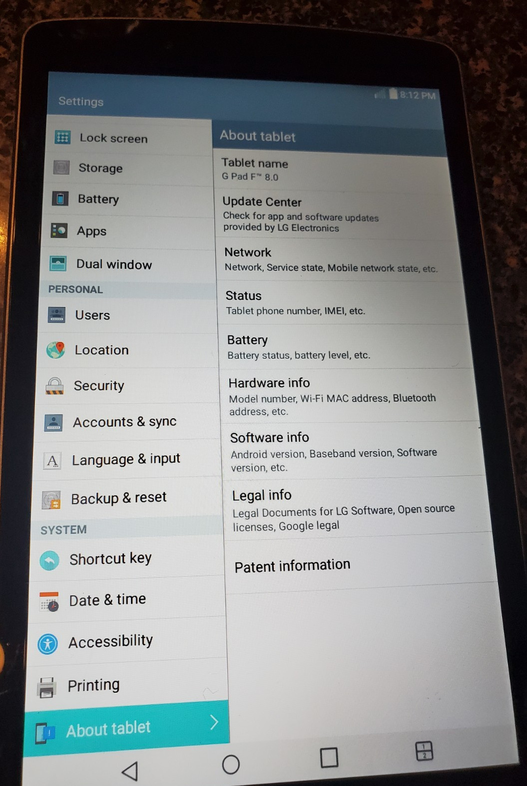 GPd la u495 tablet
