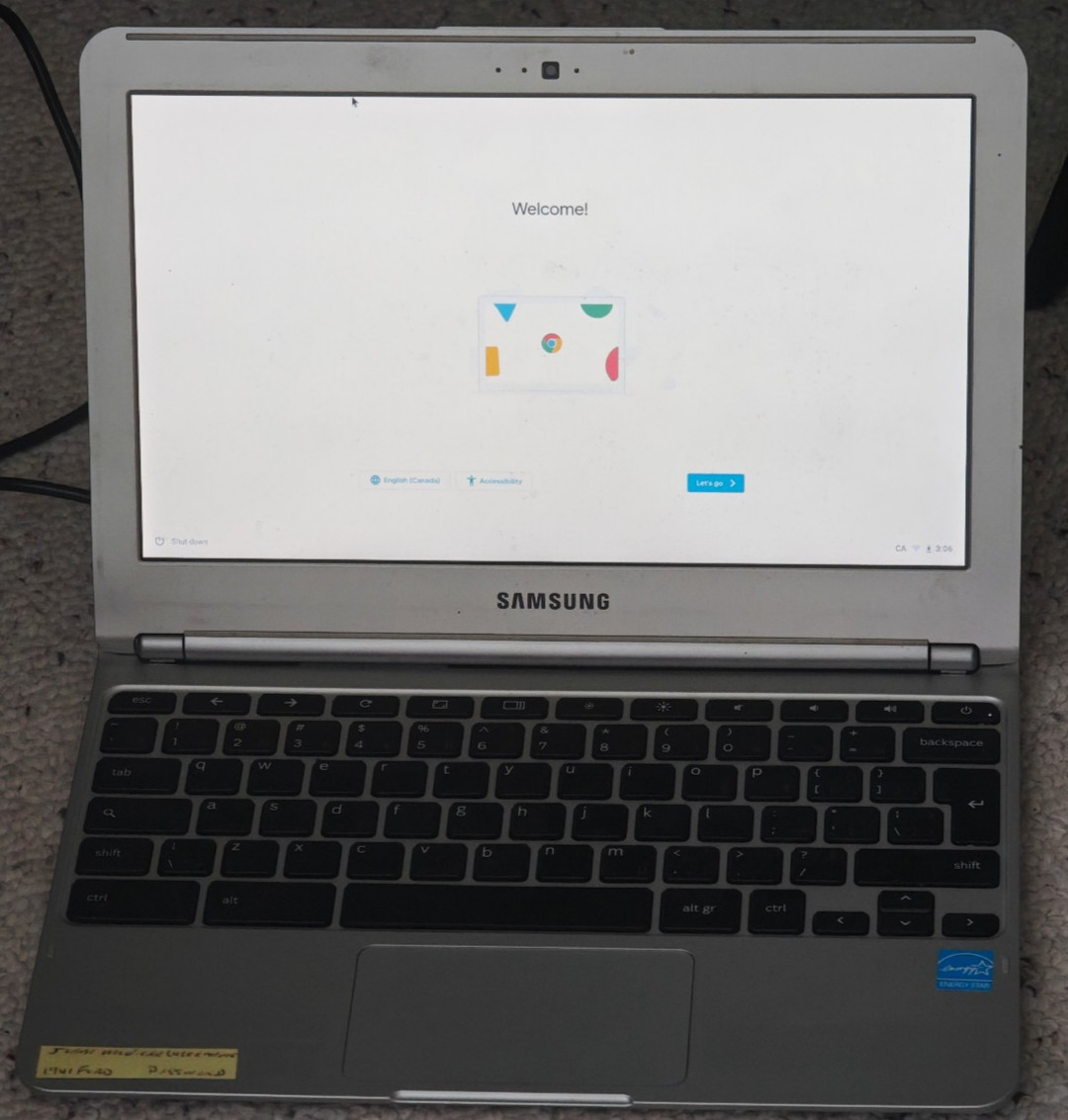 Samsung Chromebook XE303C12 11.6″ Notebook Intel 2GB Ram 16GB SSD – NO CHARGER