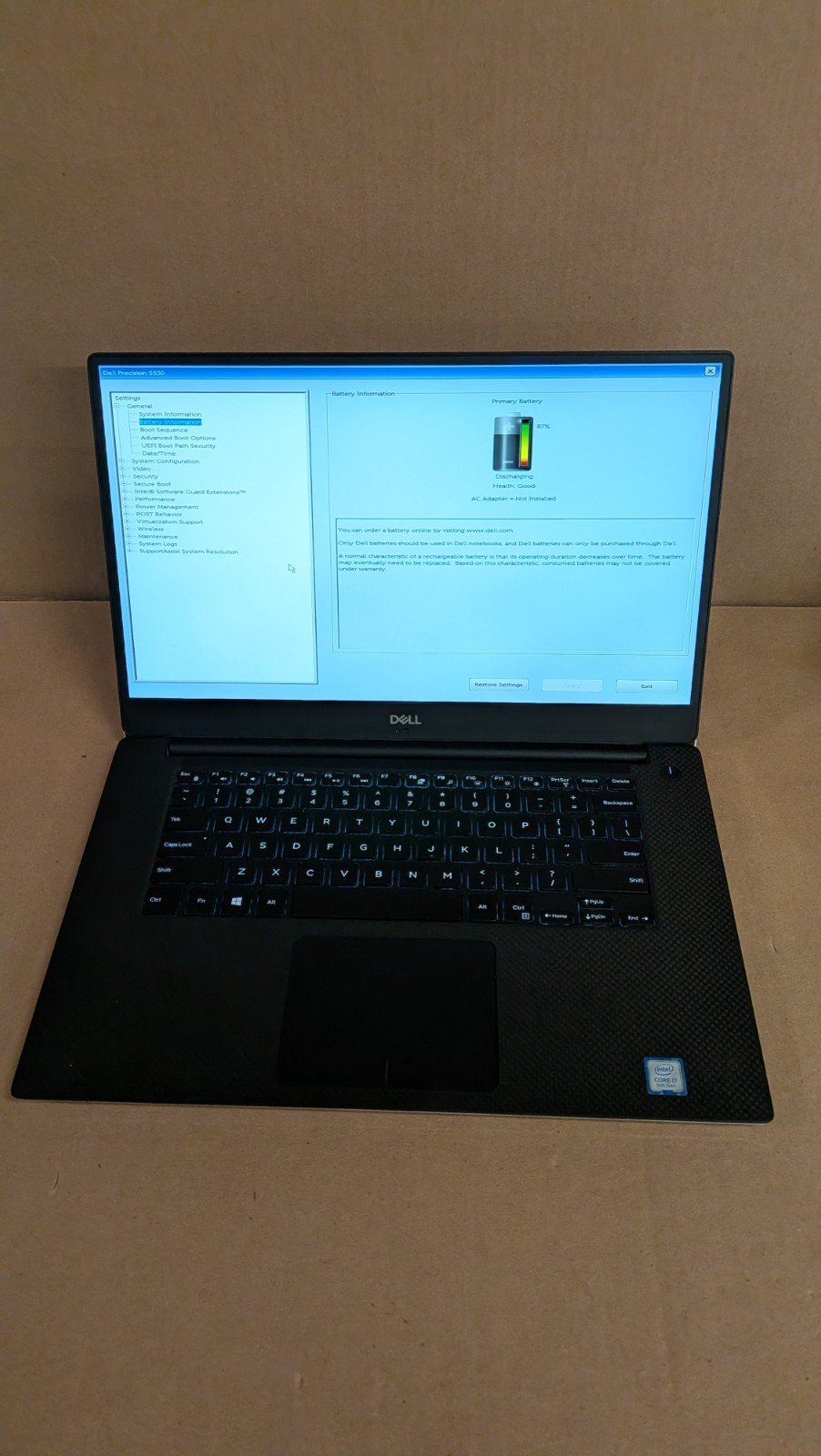 Dell Precision 5530 15.6 FHD Intel i7-8850H 32GB RAM 512GB SSD WIN11P P2000 w/ac