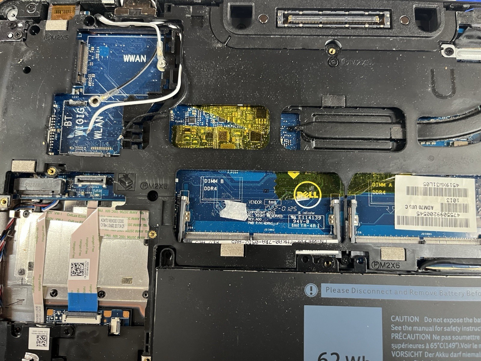 Dell Latitude E5470, Intel Core i5-6300U @ 2.46 GHz, No RAM, No SSD *READ*