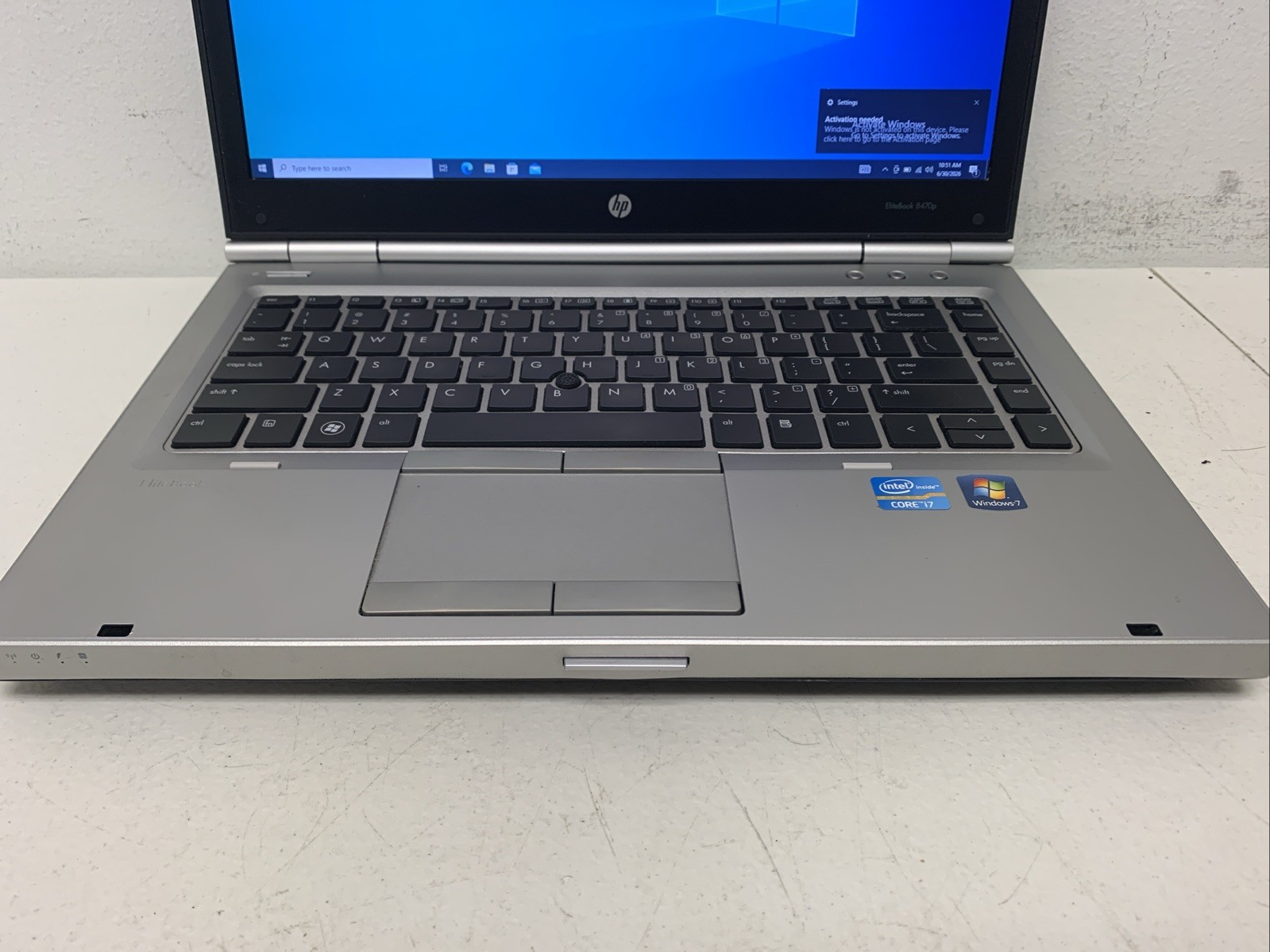 HP Elitebook 8470p i7-3520M 2.90GHZ 8gb Ram 128gb SSD Wind 10 Pro Read Descrip