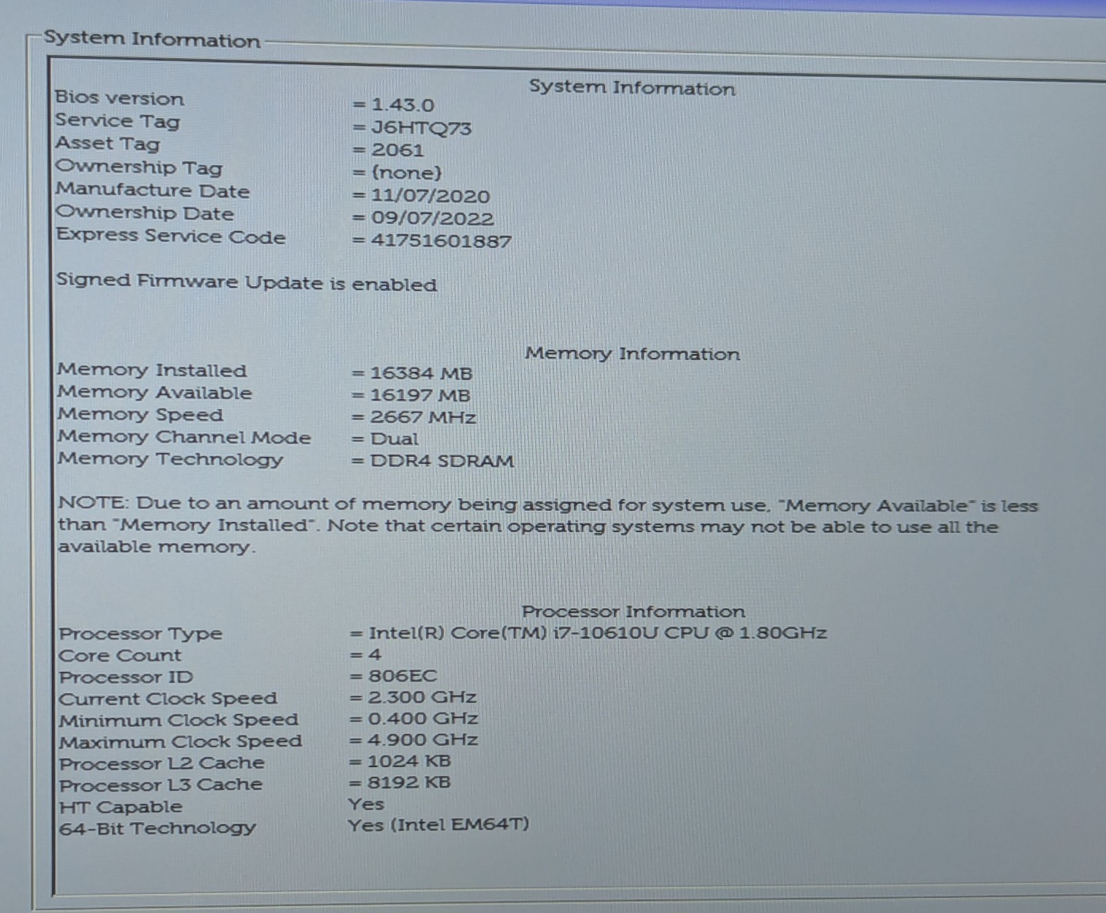 Dell Latitude 7410 14″ Touch Laptop i7-10610U 1.80GHz 16GB RAM 256GB NVMe Win 11