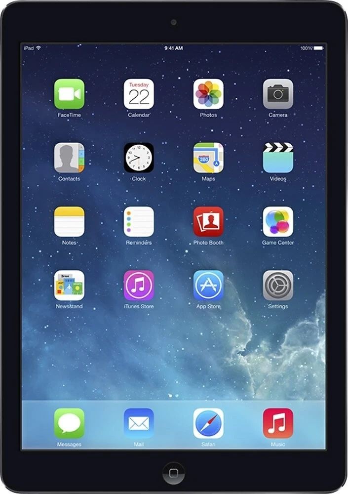 iPad Air – late 2013, 9.7-inch Retina, Space Gray 64GB, 4G LTE (AT&T/Verizon)