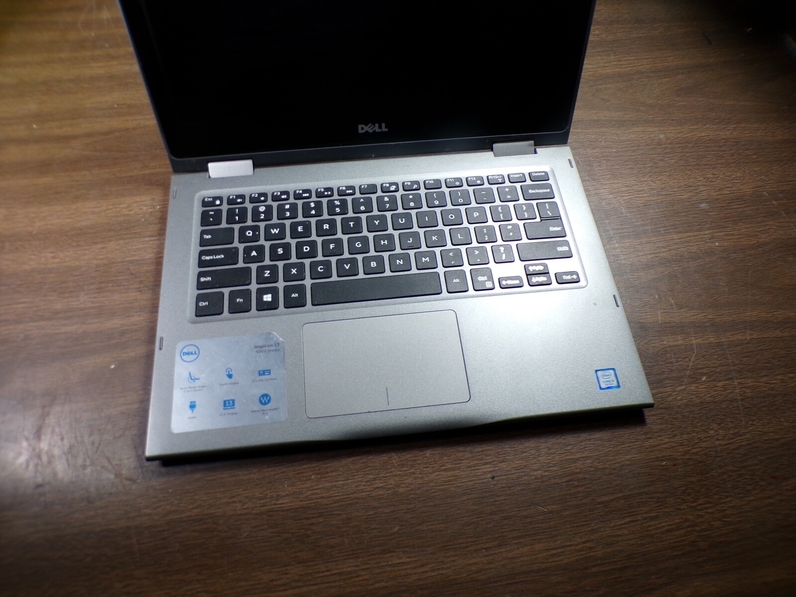 DELL INSPIRON 13 5000 SERIES INTEL CORE I3 7TH GEN 4GB RAM **NO POWER ON **NO HD