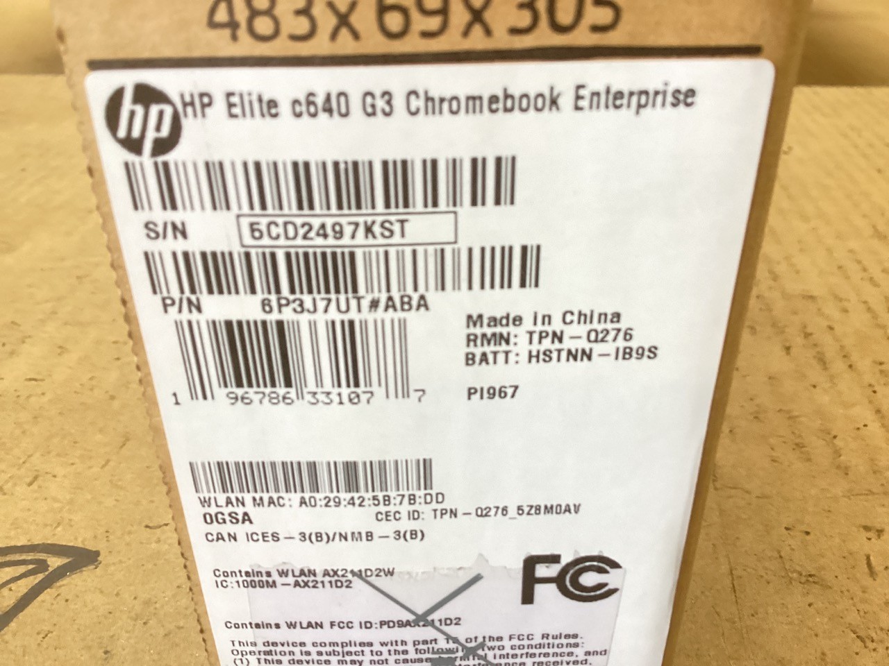 HP Elite c640 G3 14″ FHD i5-1245U 8GB 256GB vPro Chrome OS – 6P3J7UT#ABA