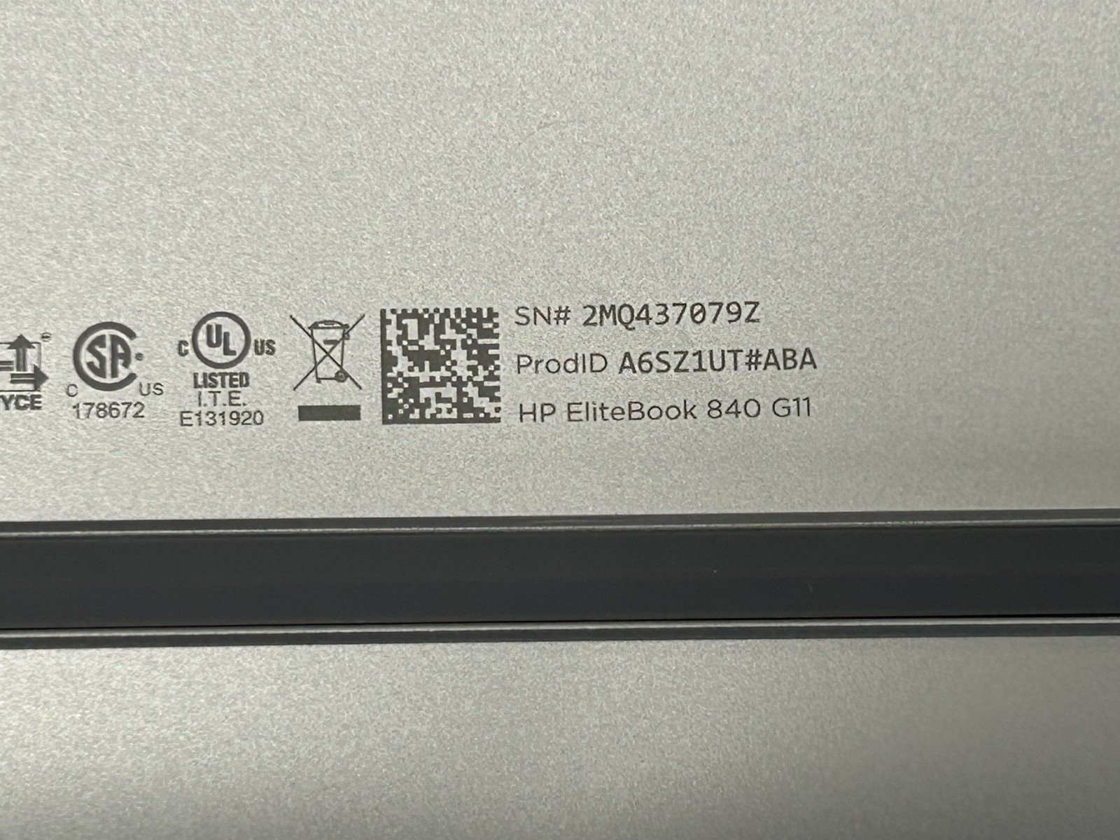 HP EliteBook 840 G11 U7-155U 16GB 512GB W11P Wty 4/25/26 – AS IS (READ)