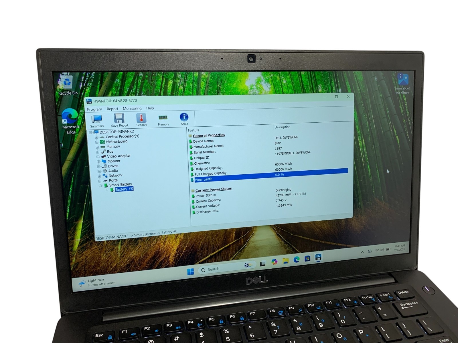 Dell Latitude 7490 Core i7-8650u 1.90GHz 256GB SSD 16GB RAM Win11 Pro Laptop