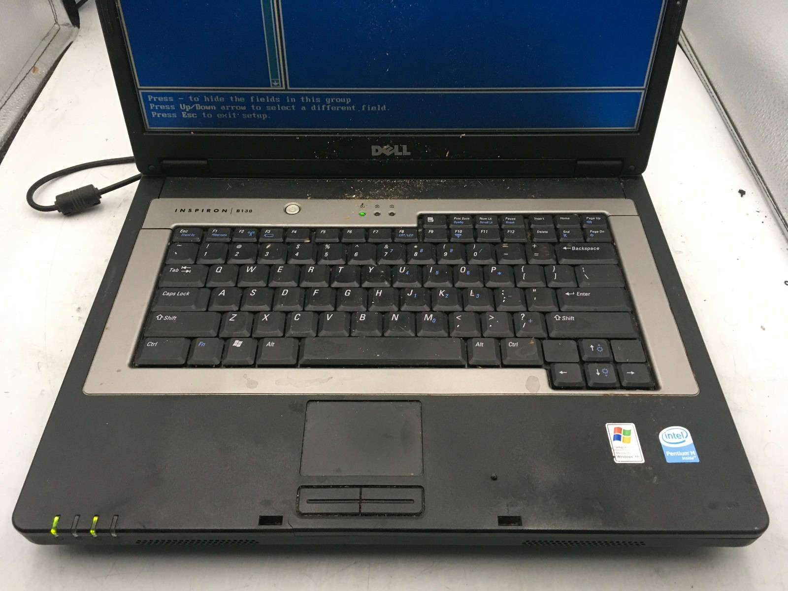 DELL INSPIRON B130 – BOOTS TO BIOS – INTEL PENTIUM M – 512MB RAM – READ DESC -BB