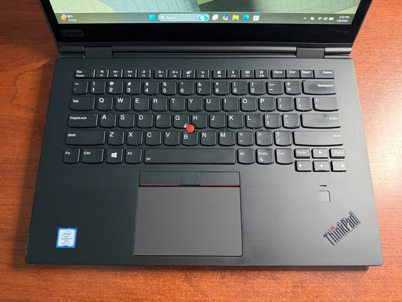 Lenovo ThinkPad X1 Yoga i7-8650U 16GB 512GB NVMe Win11 New Charger Touch Screen