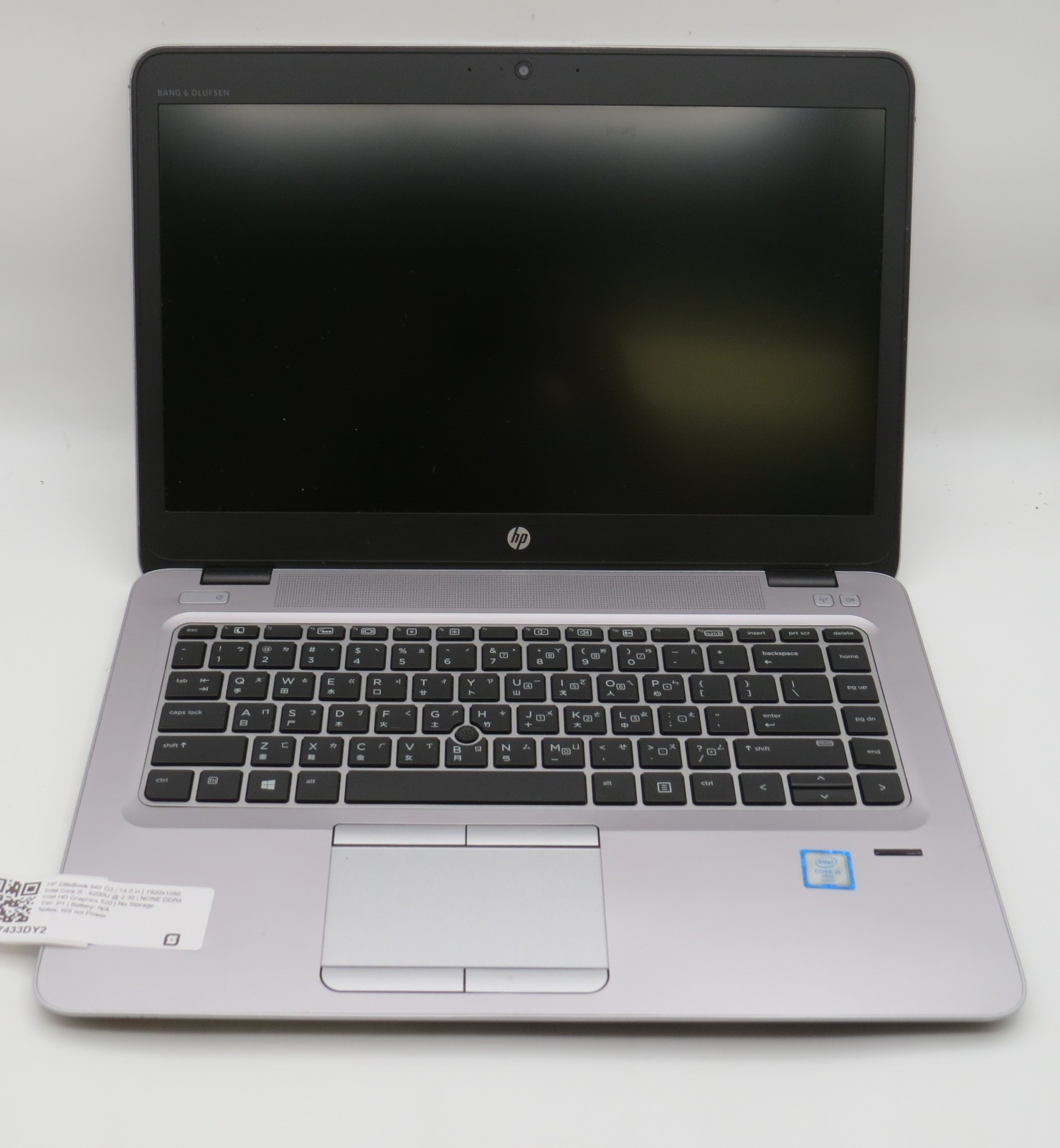 HP Elitebook 840 G3 i5-6200U @ 2.3GHz 14″ display No HDD/OS/AC/BATT PARTS