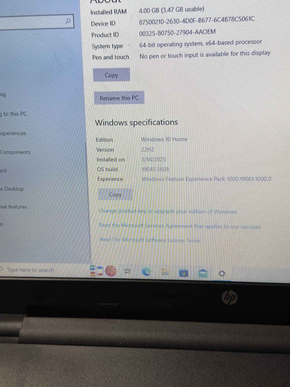 HP 15-ba009dx 15” Laptop AMD A6-7310 | 4GB | 500GB Win 10