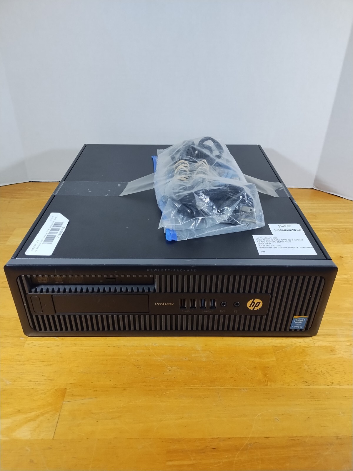 HP Prodesk 600 i3-4160 3.30GHz 16GB DDR3 L RAM 1tb HDD Windows 10 Installed