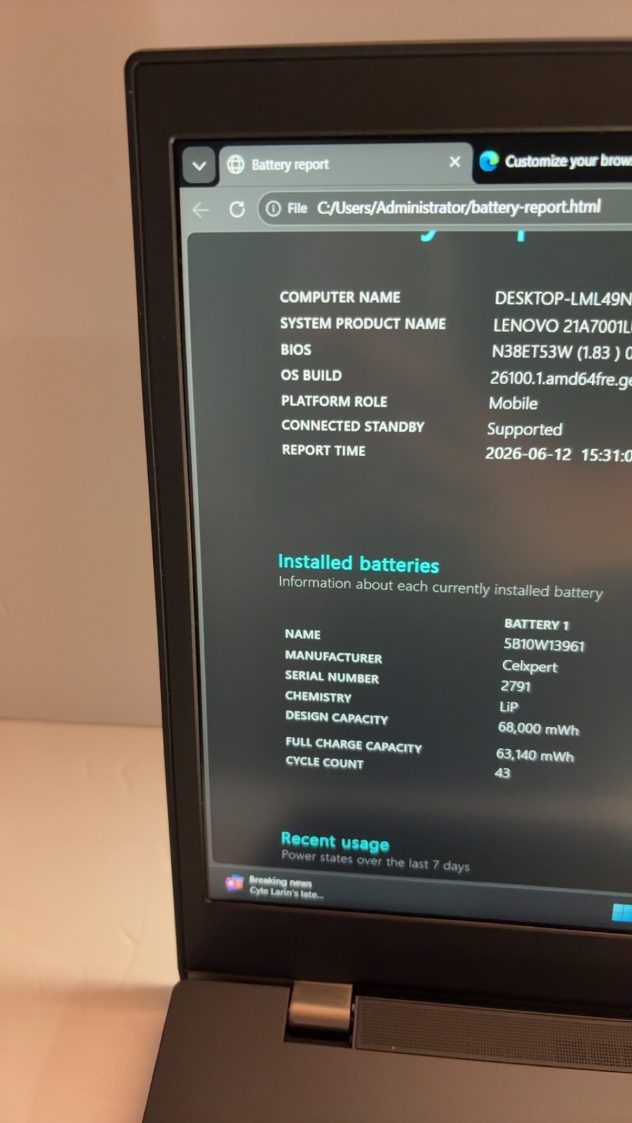 Lenovo ThinkPad T15p Gen 2 15.6″ i7-11800H 16GB 512GB SSD NVIDIA GTX 1650
