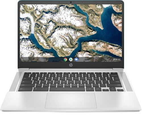 HP Chromebook 14a-na0011ds 3P510UA 14 Inches HD Touchscreen Laptop – Forest Teal