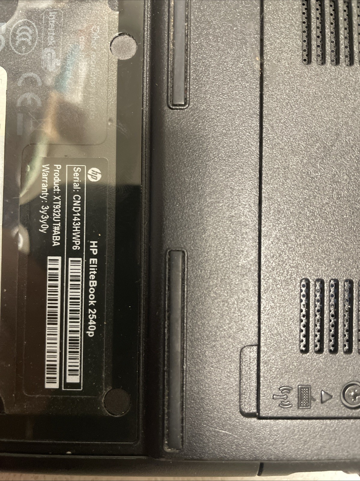 HP Elitebook 2540p Laptop Intel i7-L640 2.13GHz 8gb RAM 256GB HDD