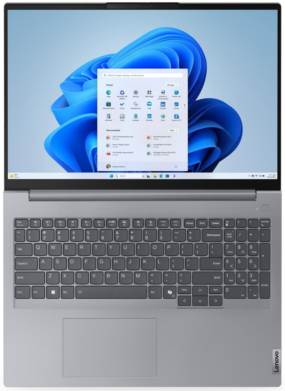 Lenovo ThinkBook G7 16″ WUXGA Touch Ryzen 5 7535HS 16GB 512GB SSD Cam FPR W11P