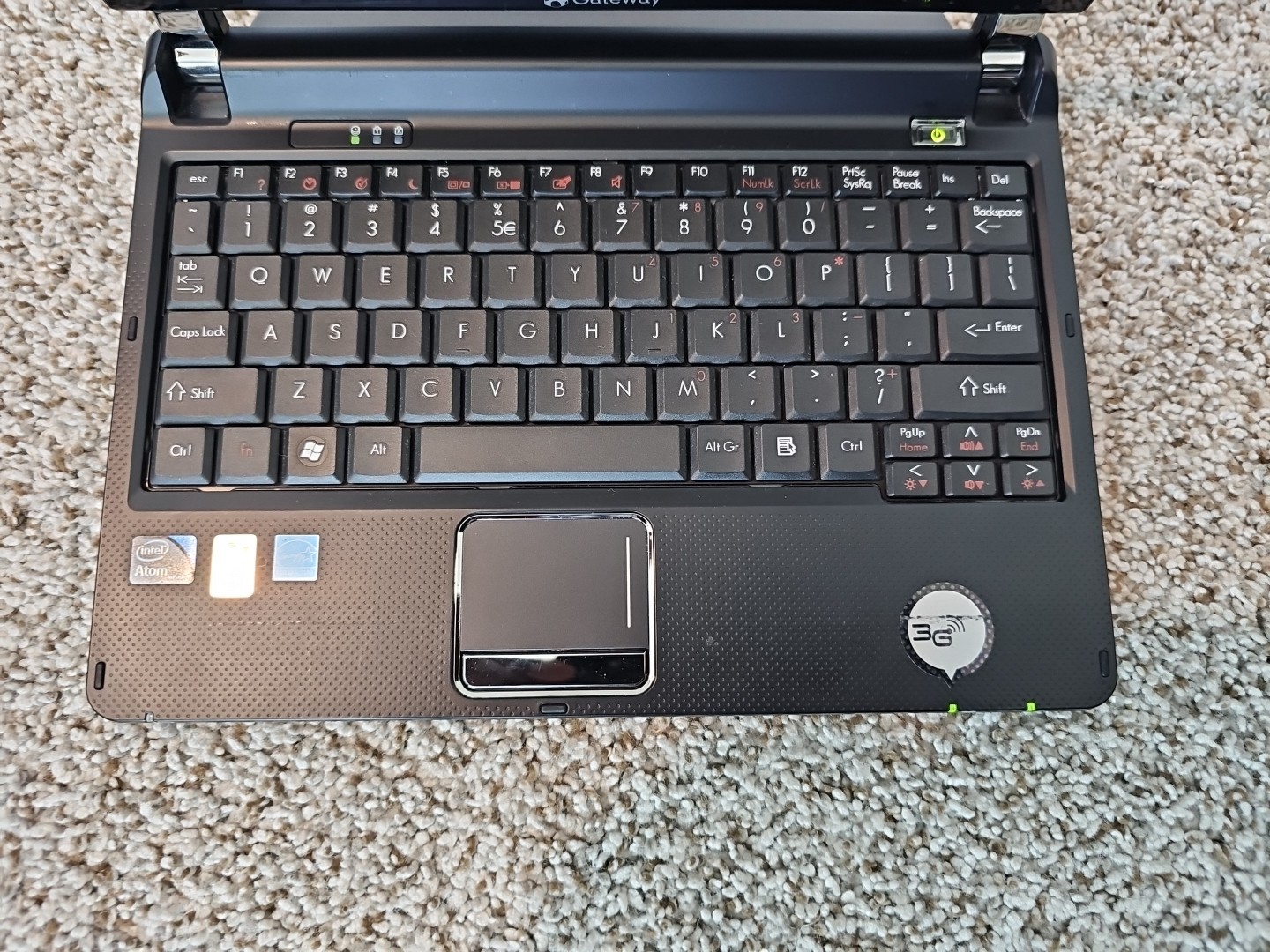 Gateway KAV60 10″ Intel Atom N270 1.60GHz 1GB RAM 160GB HDD Win XP HOME + Case