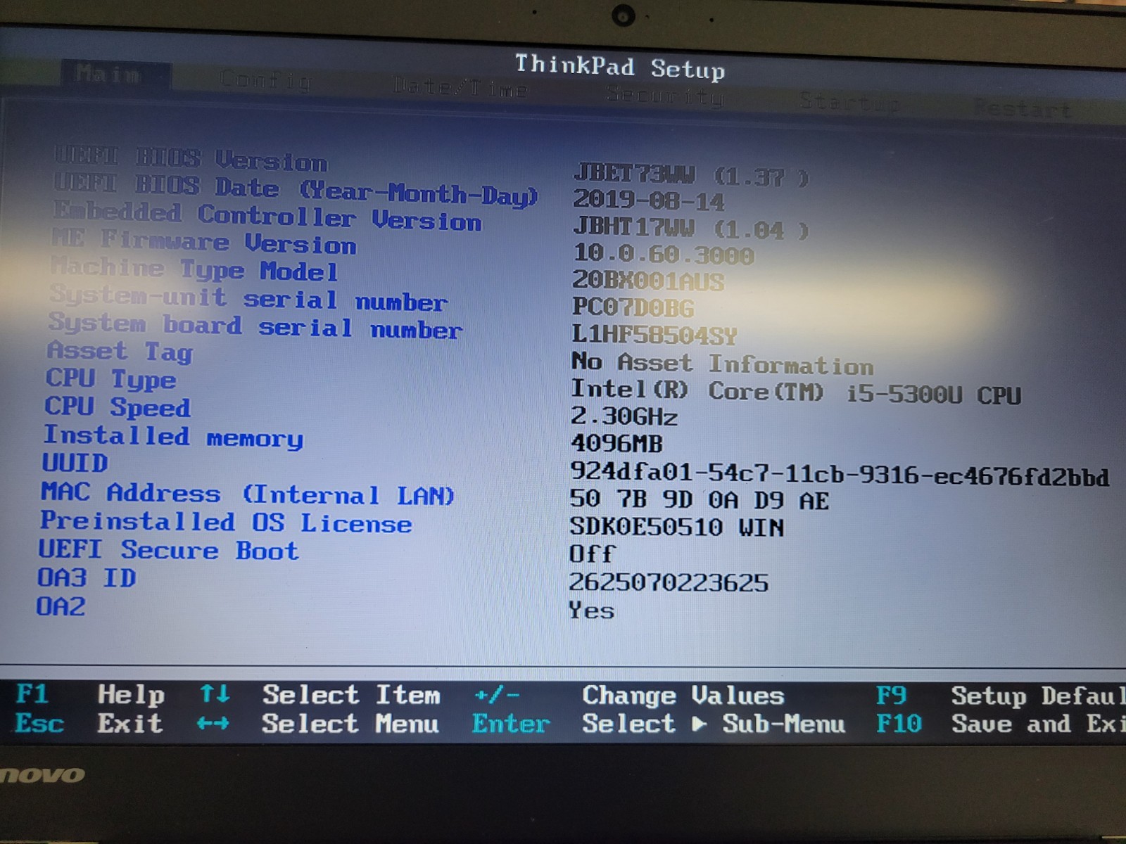 4x Lenovo ThinkPad T450s i5-5300U 4GB RAM No HD/OS *BIOS/Read* | C1084*