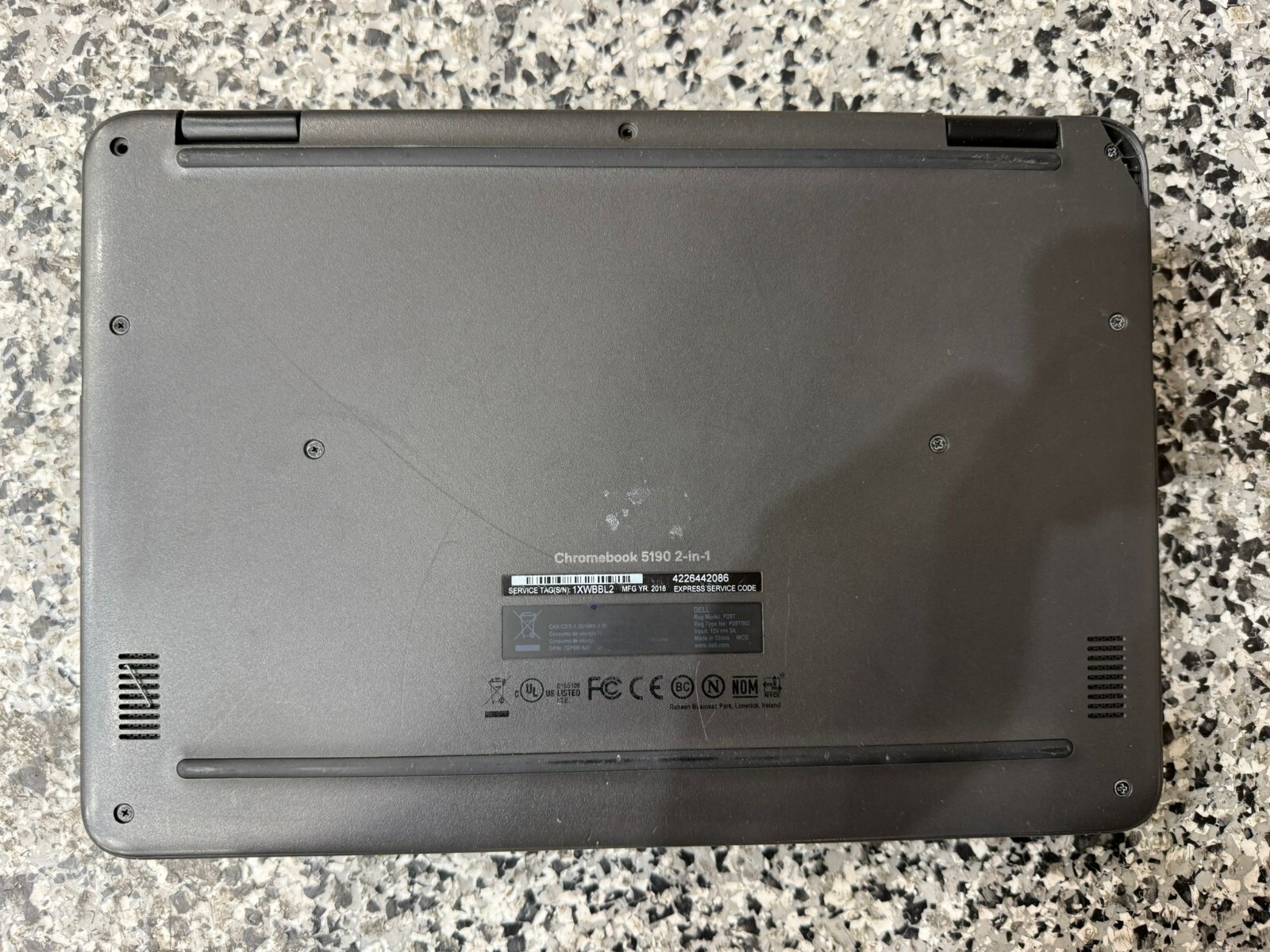 Dell 5190 2 in 1 TouchScreen Chromebook 11.6″ 4GB 32GB SSD **See Description**