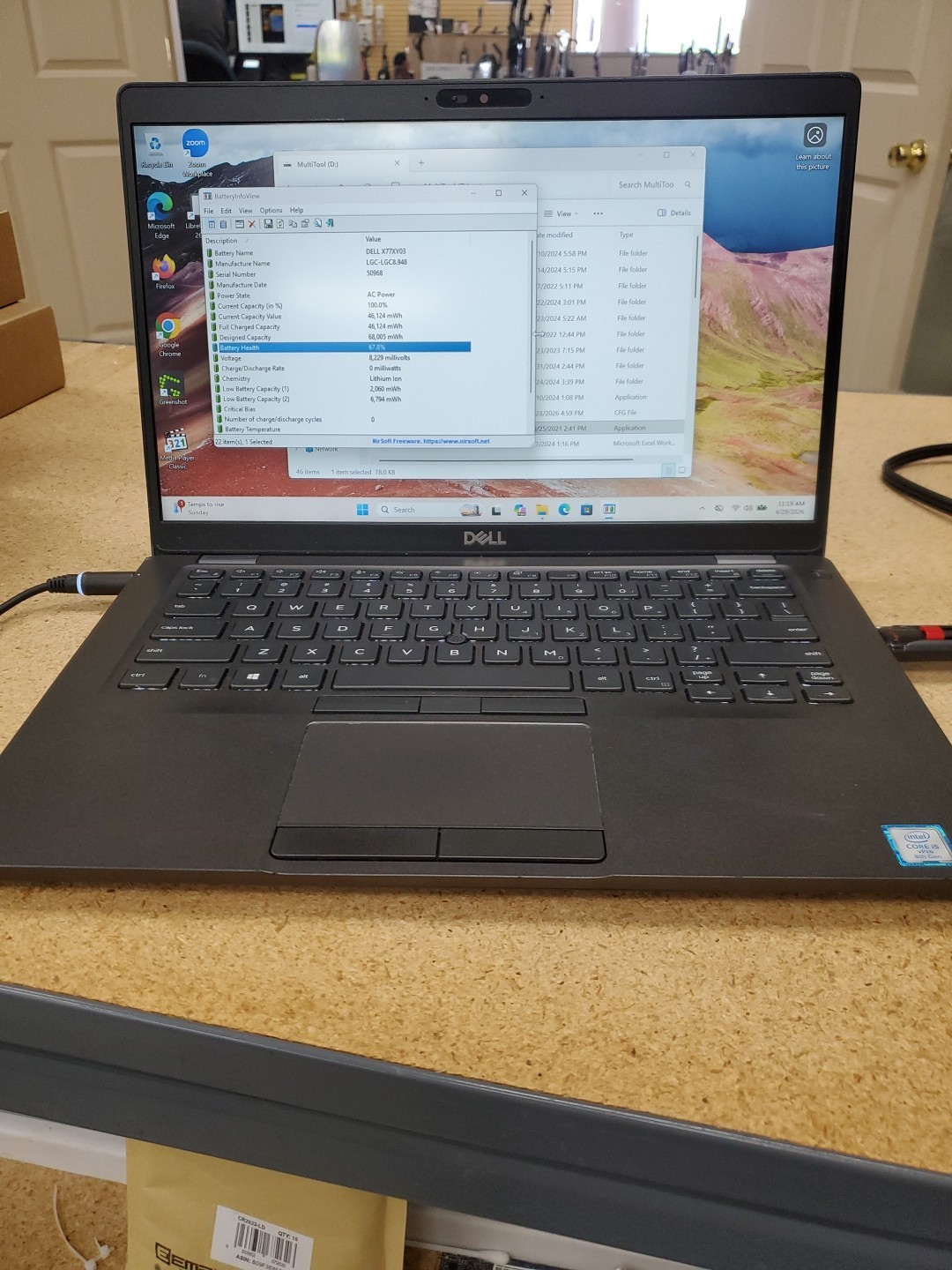 Dell Latitude 5400 Intel Core i5-8365U 16GB RAM 256GB SSD 042826-3