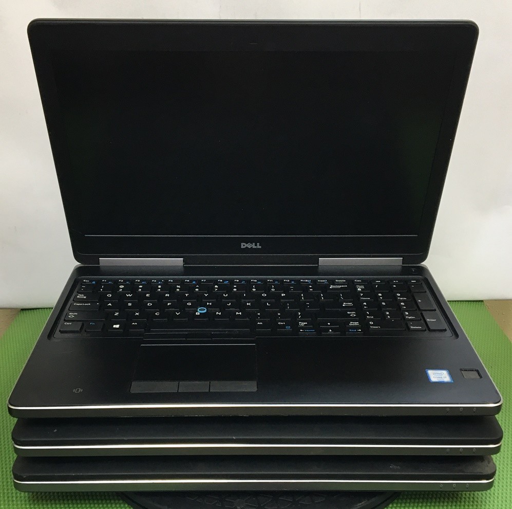 (Lot of 3) Dell Precision 7520 i7-6820HQ 16/8GB M2200 – no SSD/OS (AS IS-READ)