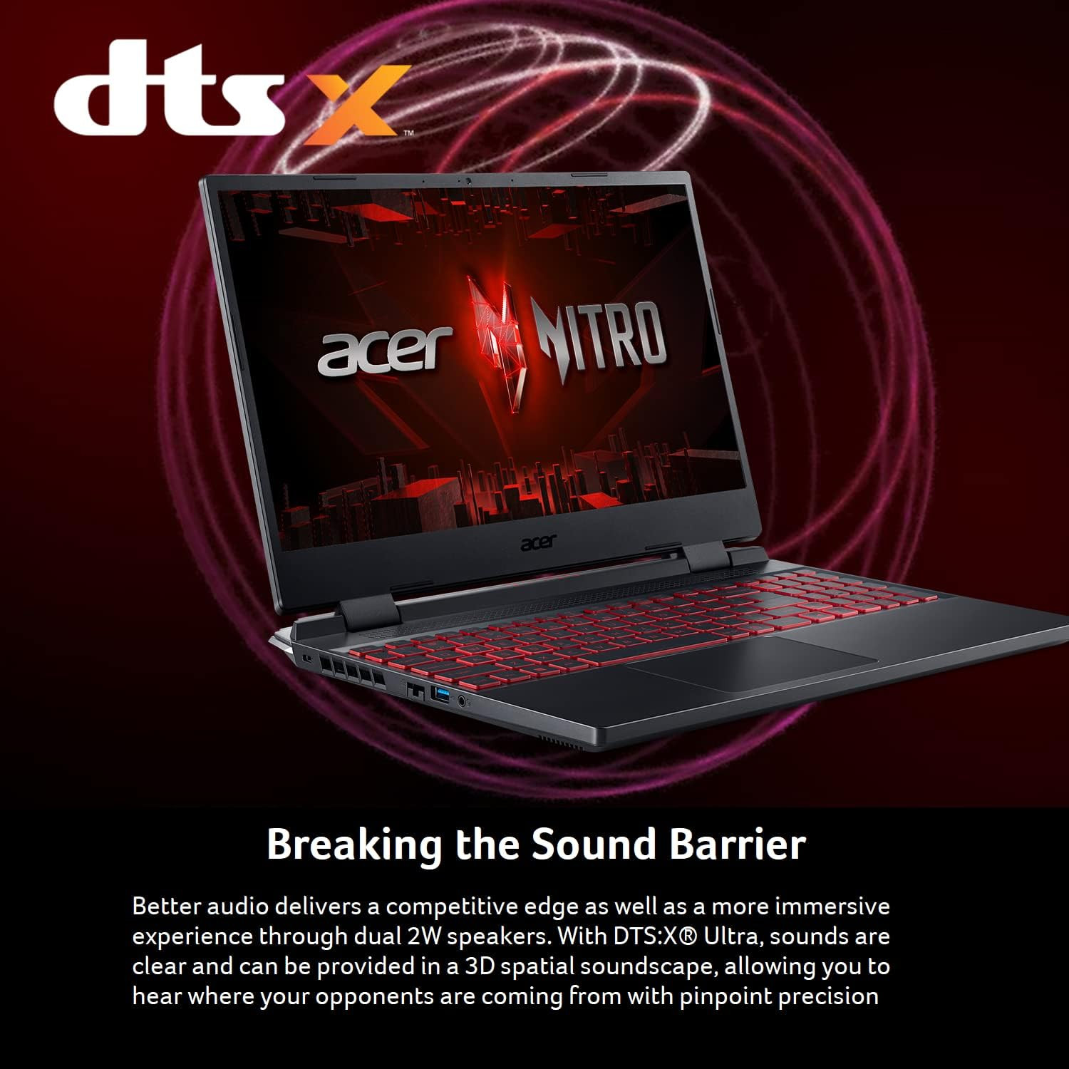 Nitro 5 AN515-58-57Y8 Gaming Laptop | Intel Core I5-12500H | NVIDIA Geforce RTX