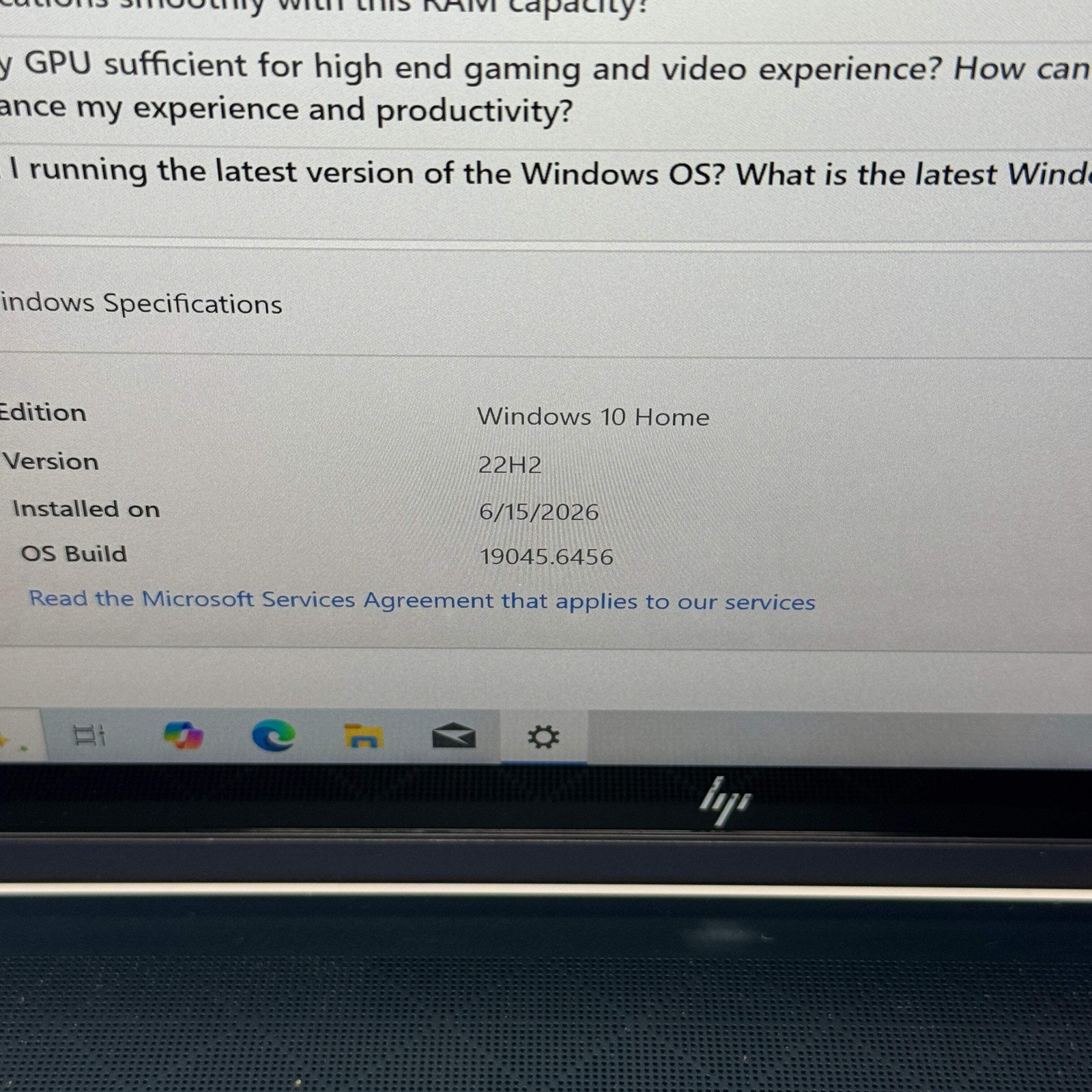 HP Spectre 15T-EB100 15.6″ i7-1165G7 2.8GHz 16GB RAM 256GB SSD