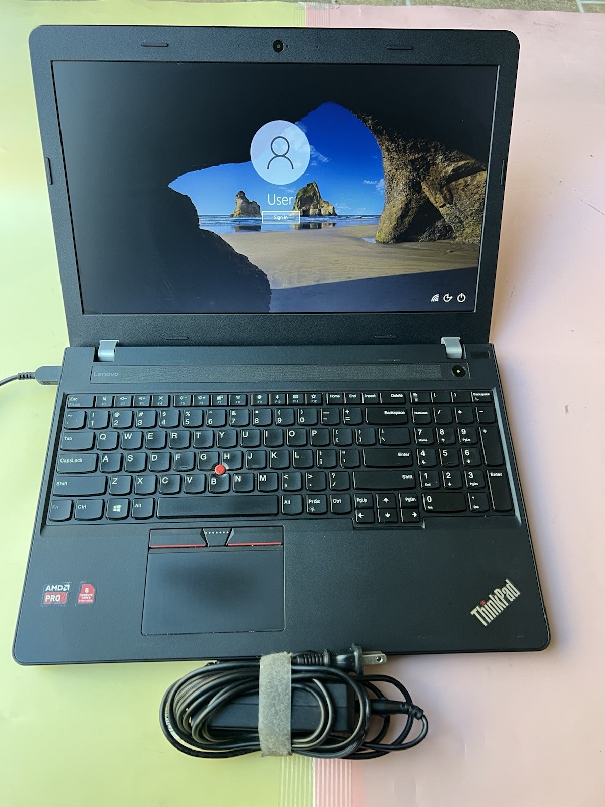 Lenovo ThinkPad E575 AMD PRO A6-9500B R5, 6 COMPUTE 1000GB HDD 8GB WEBCAM HDMI