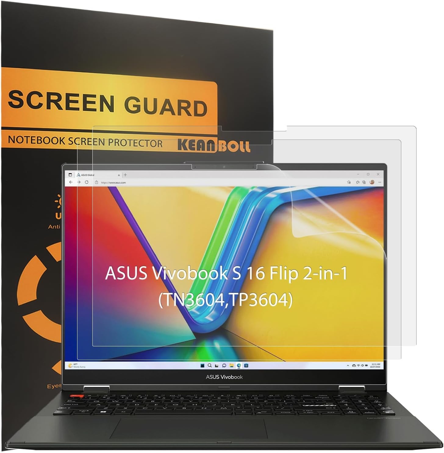 (3 Pack) Designed for ASUS Vivobook S 16 Flip 2-in-1 Touchscreen Laptop Screen P