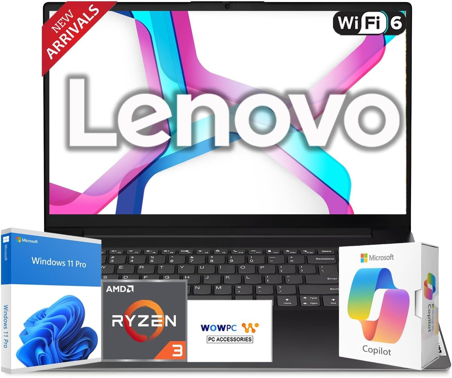 2026 Newly Released Business Laptop with MS 365 for the Web, AMD Ryzen 3 7000-Se