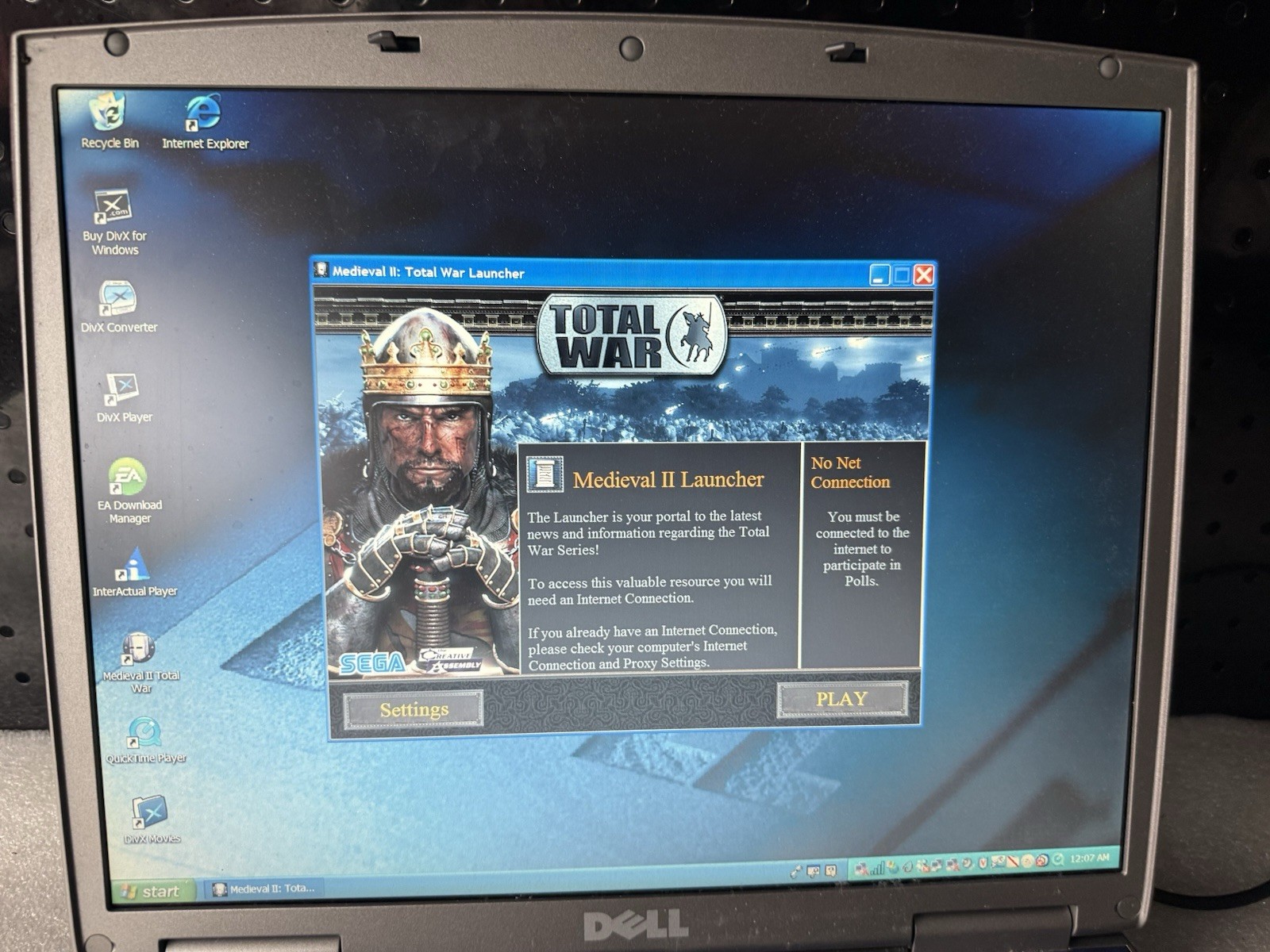 Dell Inspiron 5150 Retro Gaming XP Laptop 3.06GHz P4, 512MB RAM Nvidia FX Go5200
