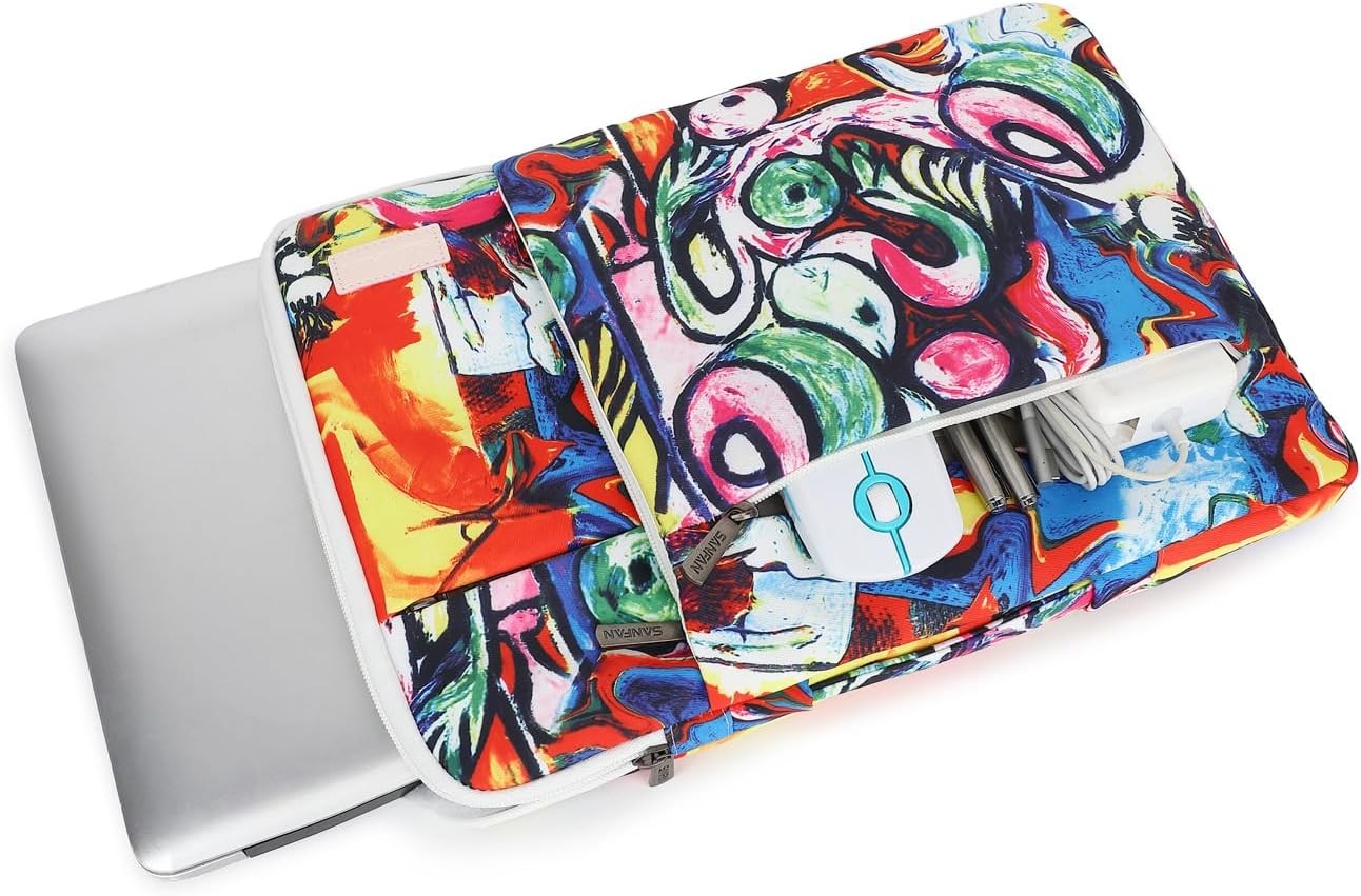 360° Protective Laptop Sleeve Case Bag with Handle for MacBook Air 15 inch, Pro