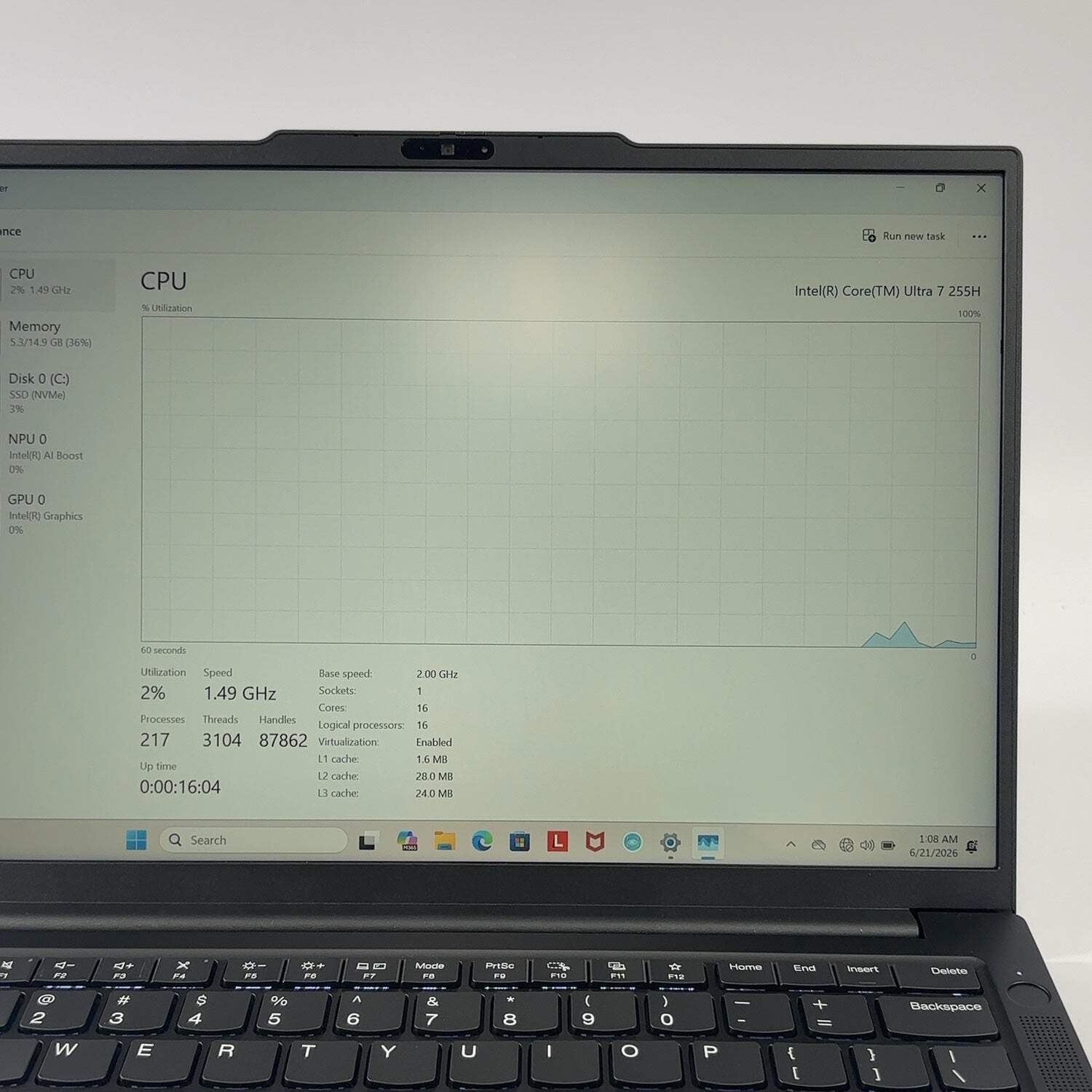 Lenovo ThinkPad E14 Gen 7 21SX0039US 14″ Core Ultra 7 155U 16GB RAM 512GB SSD
