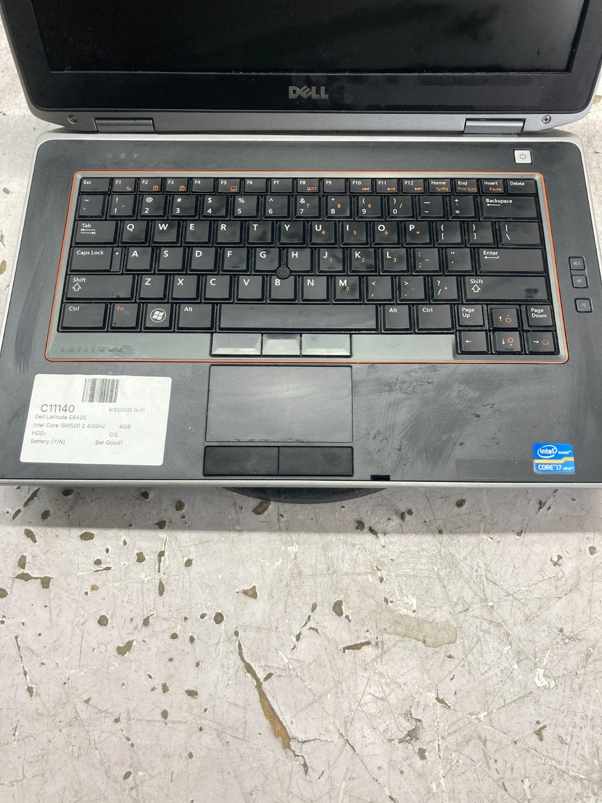 Dell Latitude E6420 Intel Core i5 M520 2.40GHz 4GB NO HDD