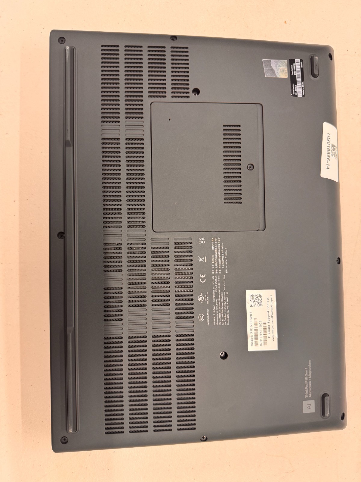 Lenovo ThinkPad P16 Gen 1 16″ i9-12950HX 32GB 1TB SSD RTX A2000 Windows 11 Pro