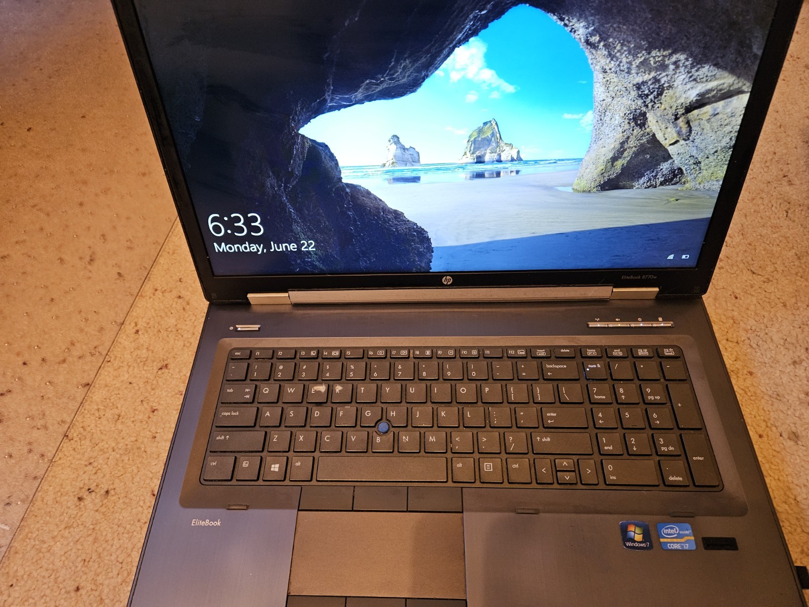 HP Elitebook 8770w Workstation i7 | 16GB DDR3 | 250GB SSD