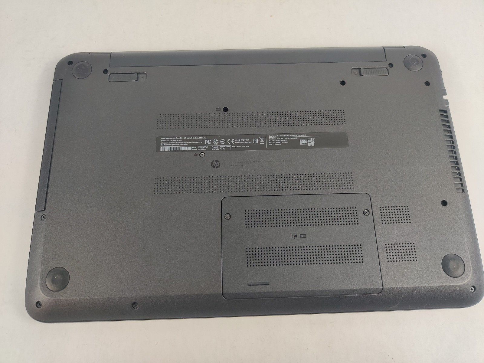 HP 15-1271WM Laptop w/ Intel Pentium N3540 2.16 GHZ + 4 GB 500GB *BAD BATTERY*