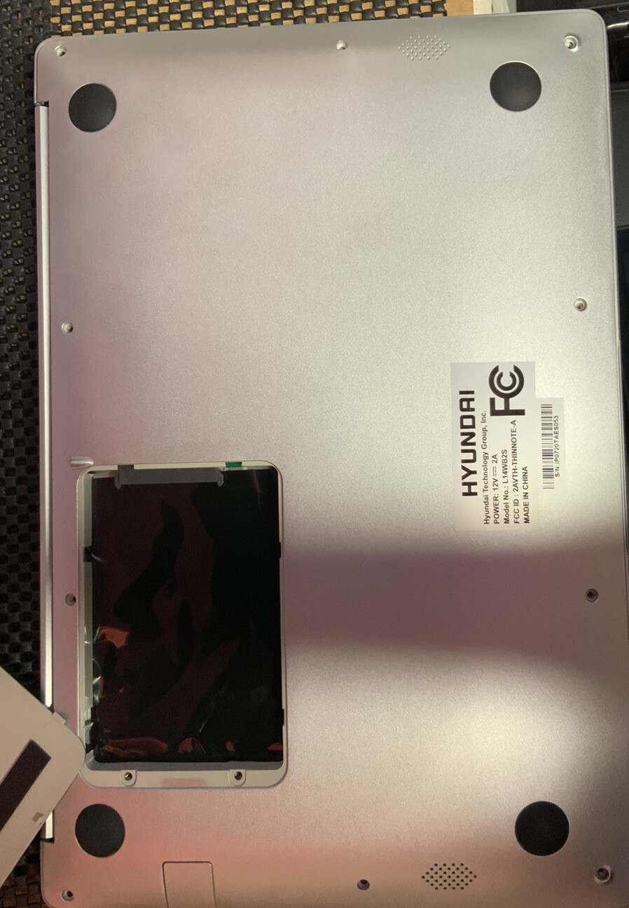 ✅ Hyundai ThinNote-A 14.1″ Intel FOR PARTS‼️, Bad Screen, NO HARD DRIVE, AS IS