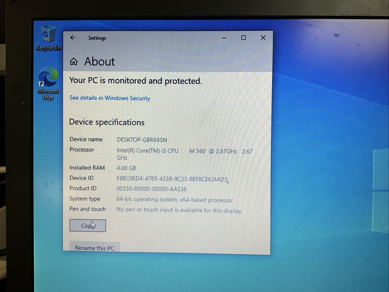 Dell Latitude E6410 114GB I5 2.67GHz 4GB LAPTOP
