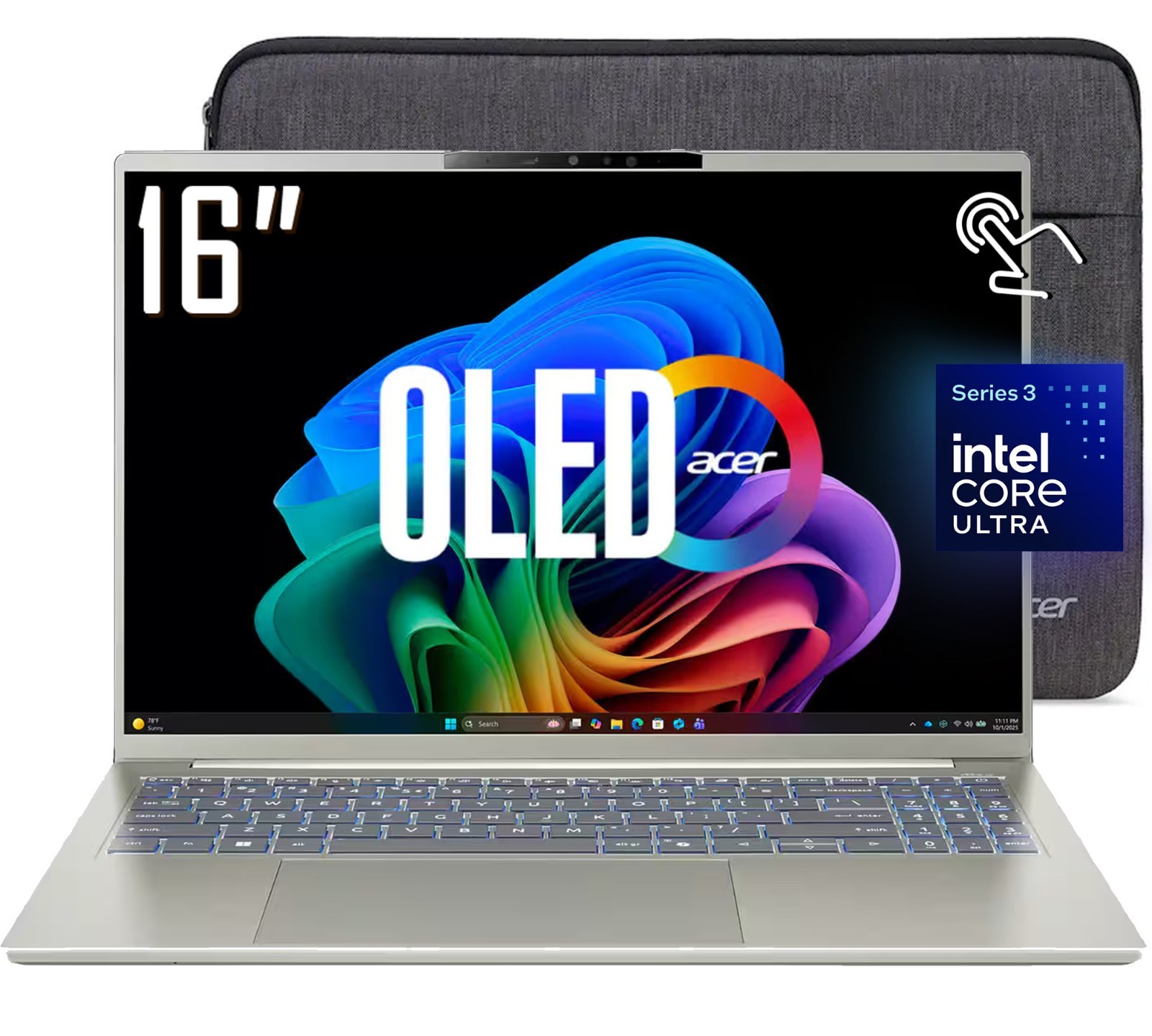 Acer Swift Go 16″ OLED Touch Laptop Intel Core Ultra 7 355 32GB RAM 2TB SSD