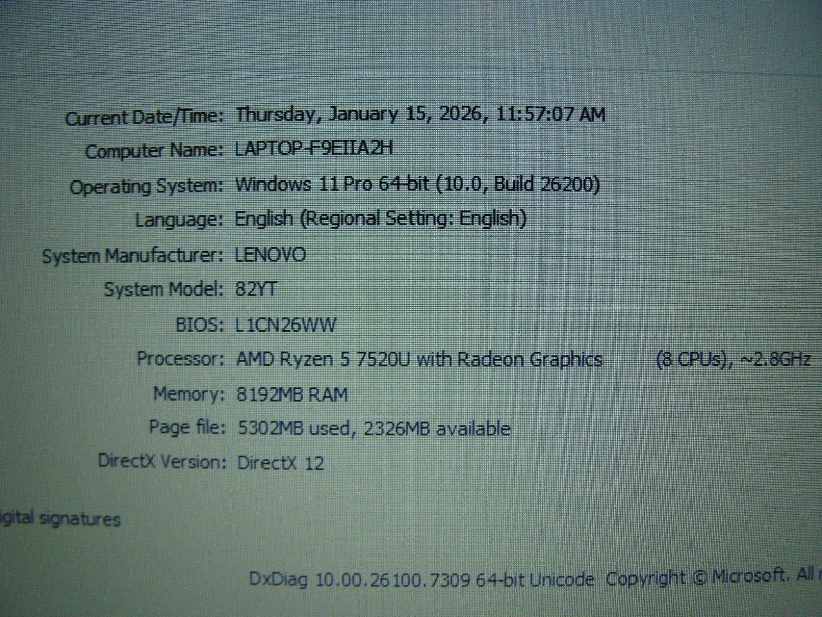 Lenovo V14 G4 AMN 14″FHD Ryzen 5 7th 2.8GHz 8GB 256GB SSD Win 11Pro 99t +PA