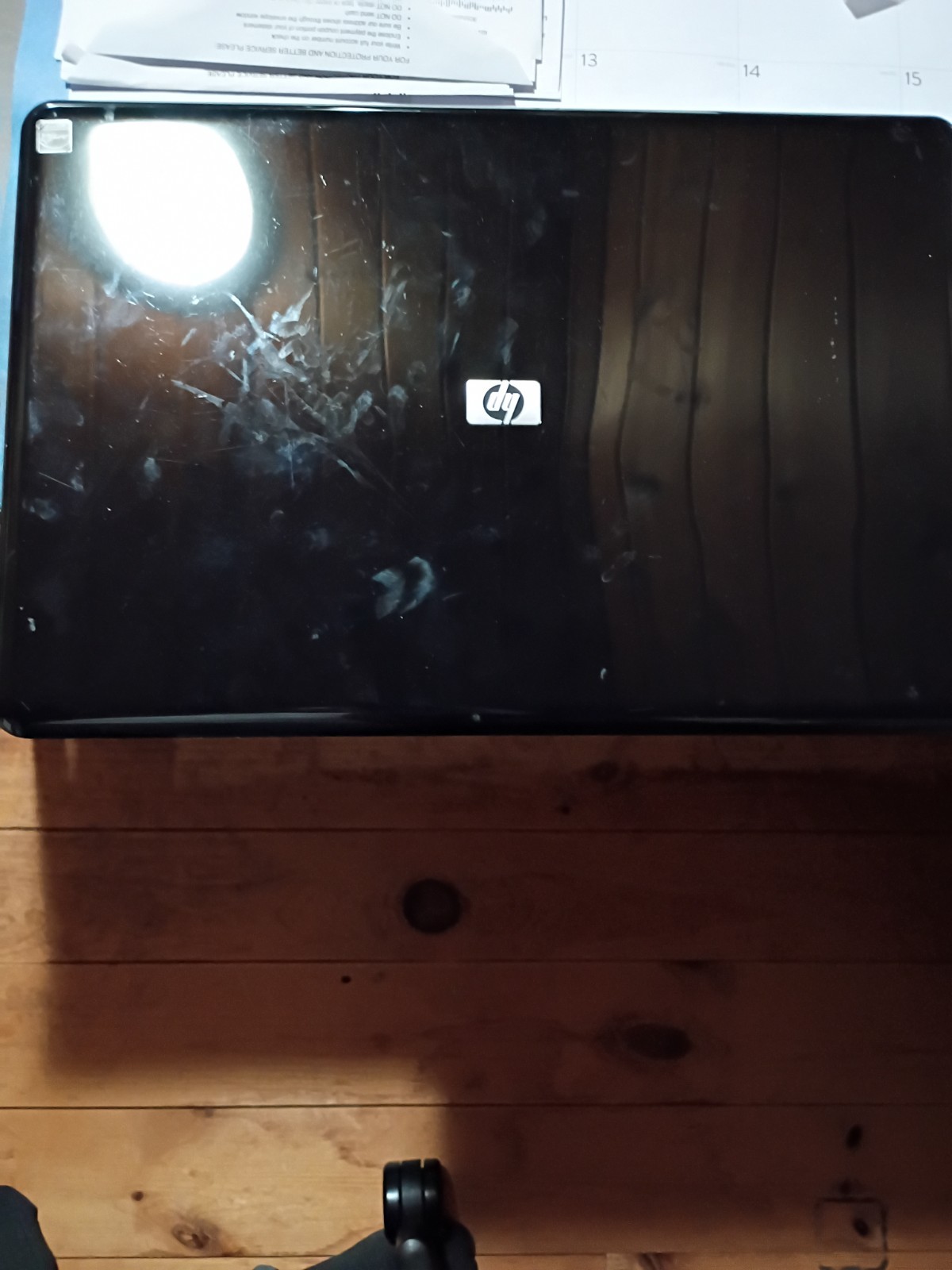 HP G60 530US laptop for Parts No HD turns on and posts Battery and Power adapter