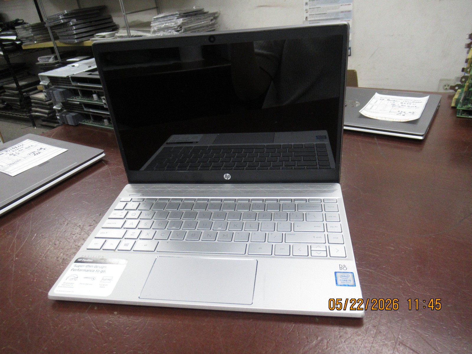 HP Pavilion 13an0xxx 13.3″ i5 8265U 1.60GHZ 8GB 256GB M2SSD Laptop w/AC NO OS##